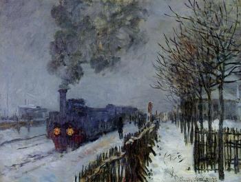 尅勞德 莫奈 Train in the Snow, the Locomotive